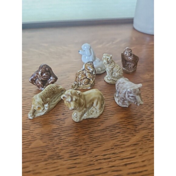 Vintage ROSE TEA Animal Lot Set Of 8 Poodle Rare - Picture 1 of 6